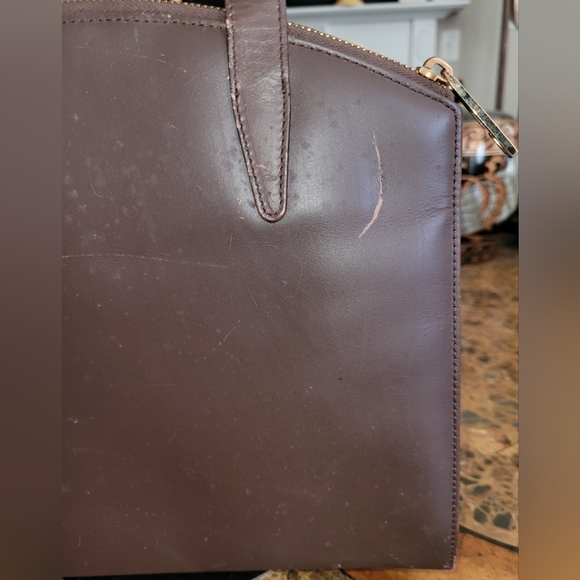 VINTAGE Gucci Elegant Brown Leather Handbag - Picture 10 of 13